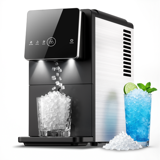 COWSAR Silent Nugget Ice Maker – 33 lbs/24H, Self-Cleaning, 1.8L Tank