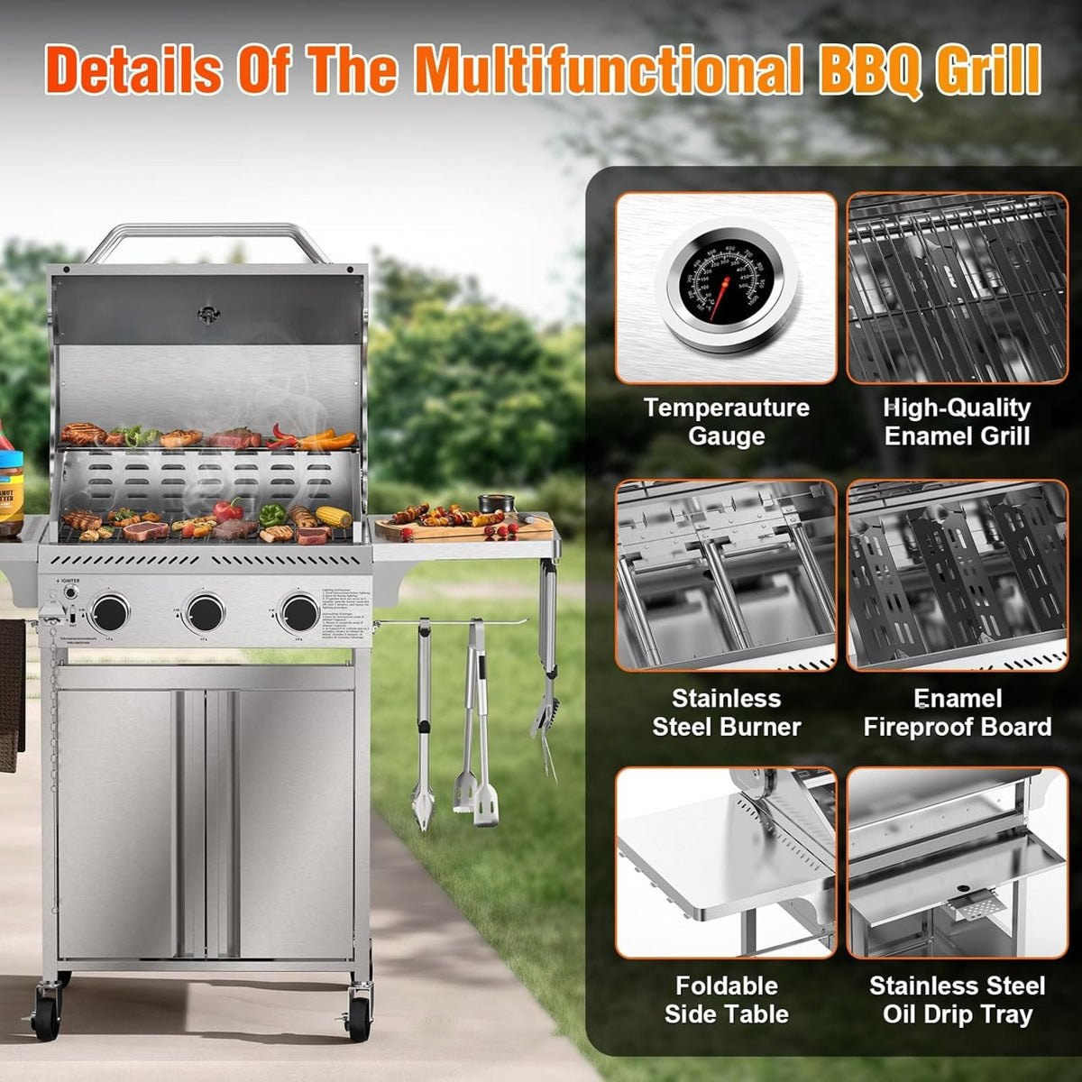 COWSAR Gas Grill BA0030F