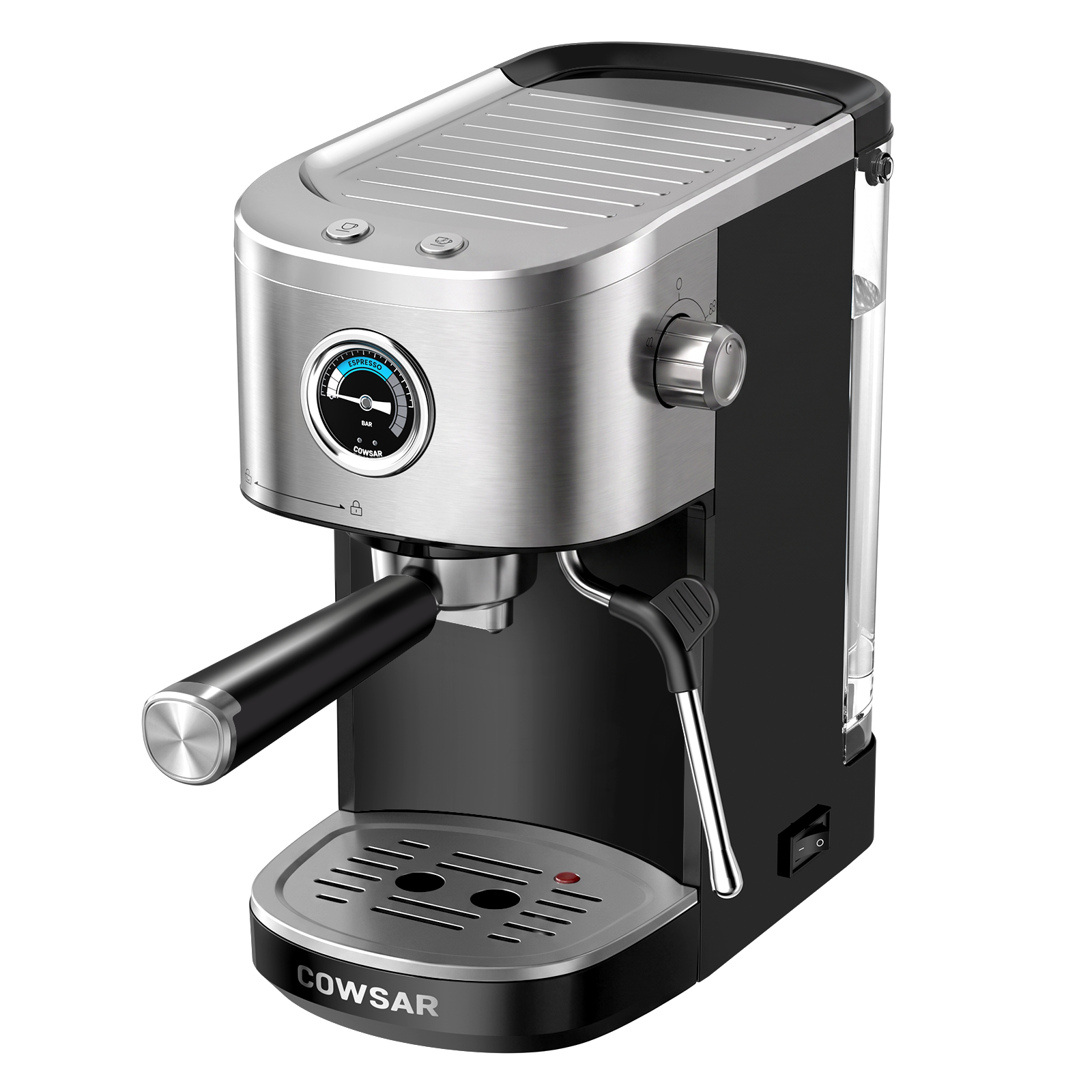 COWSAR 20 Bar Espresso Machine with Fast Heating System, Brew Ready in 5s, 3s Instant Steam