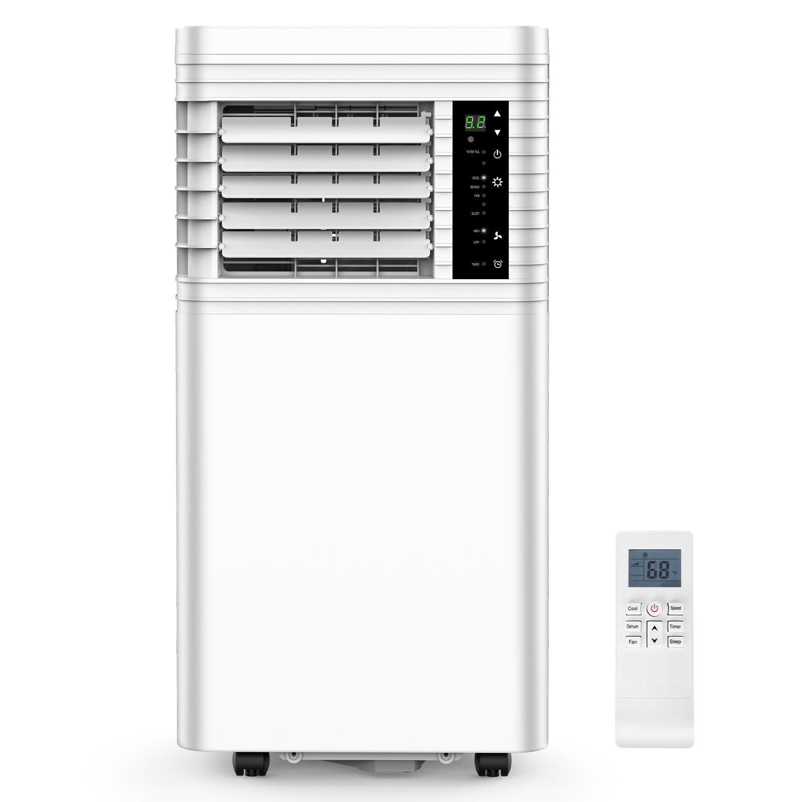 COWSAR 8000-10000 BTU Portable Air Conditioner – Quiet AC Unit with Remote Control, LED Display & 24H Timer