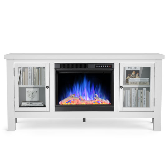 60'' Fireplace TV Stand Mantel Shelf Wooden Surround