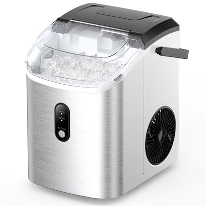 Nugget Ice Maker Countertop, Chewable Pebble Ice 34Lbs Per Day