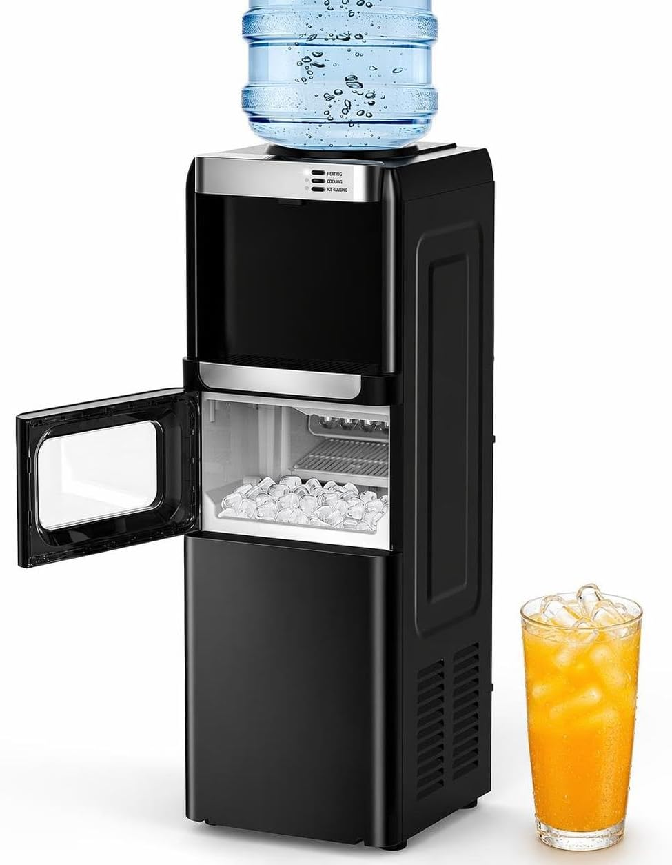 COWSAR 3-in-1 Water Cooler &  Ice Maker – Hot & Cold Water Dispenser, 33 Lbs/Day Ice Maker