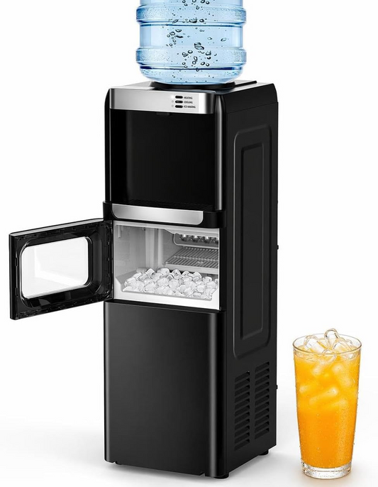 COWSAR 3-in-1 Water Cooler &  Ice Maker – Hot & Cold Water Dispenser, 33 Lbs/Day Ice Maker