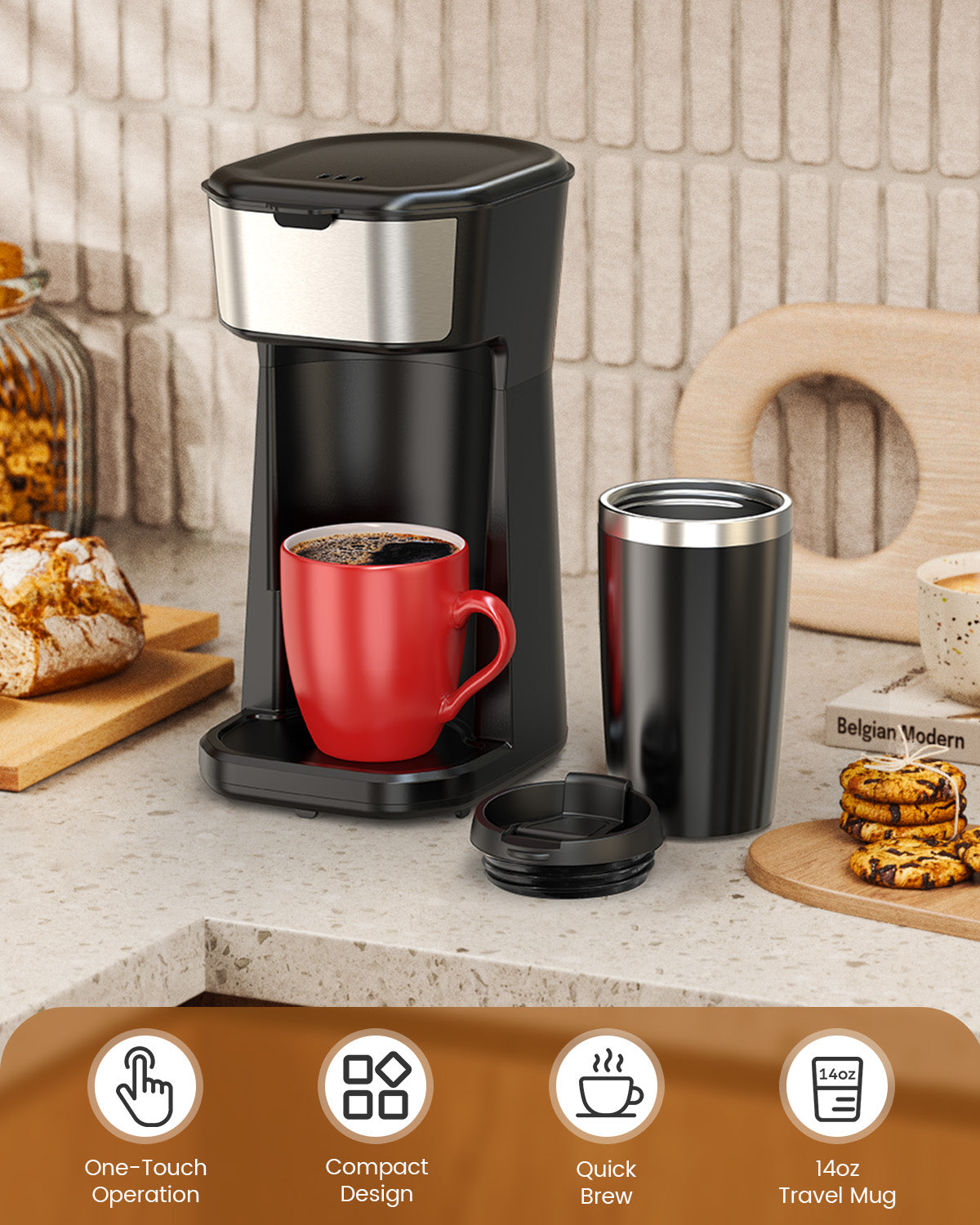 14oz Personal Single Serve Coffee Maker