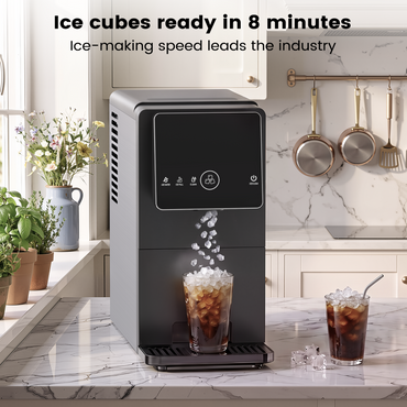 COWSAR Silent Nugget Ice Maker – 33 lbs/24H, Self-Cleaning, 1.8L Tank