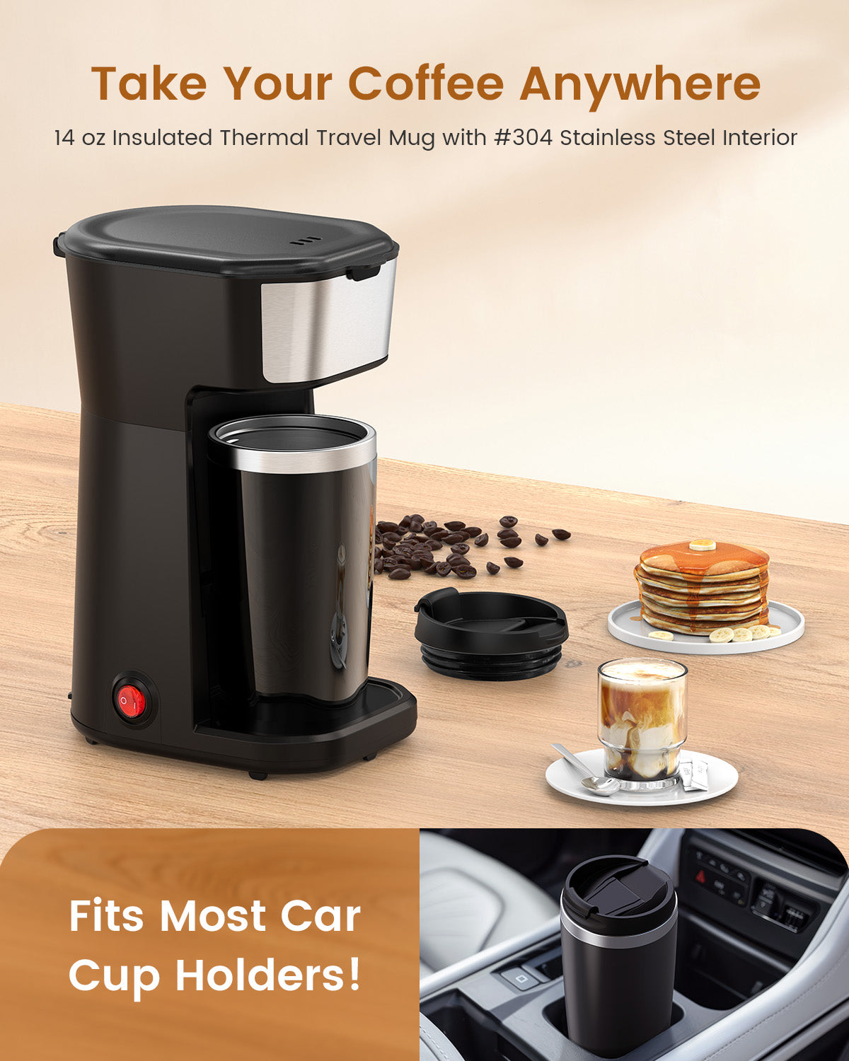 14oz Personal Single Serve Coffee Maker