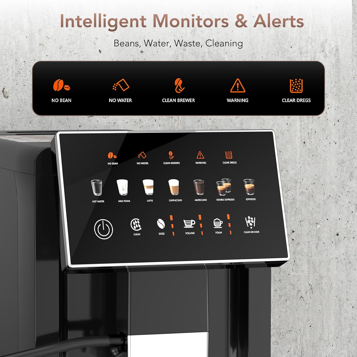 20 Bar Super Fully Automatic Coffee Machine with Grinder
