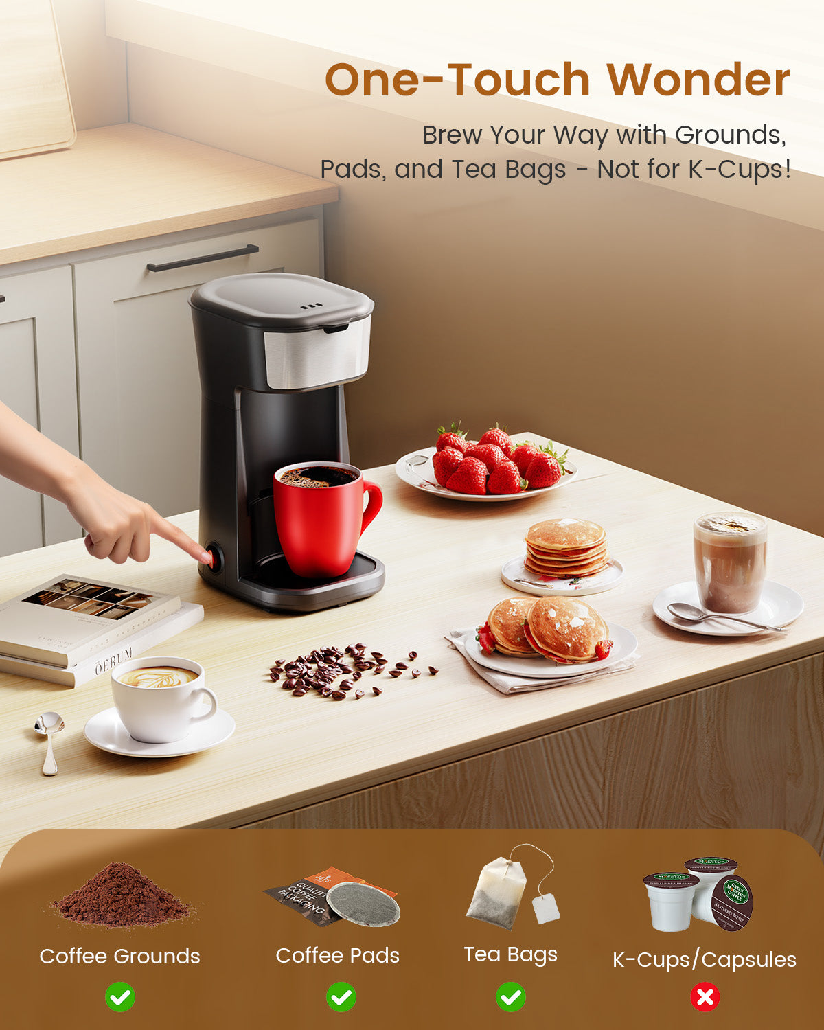 14oz Personal Single Serve Coffee Maker