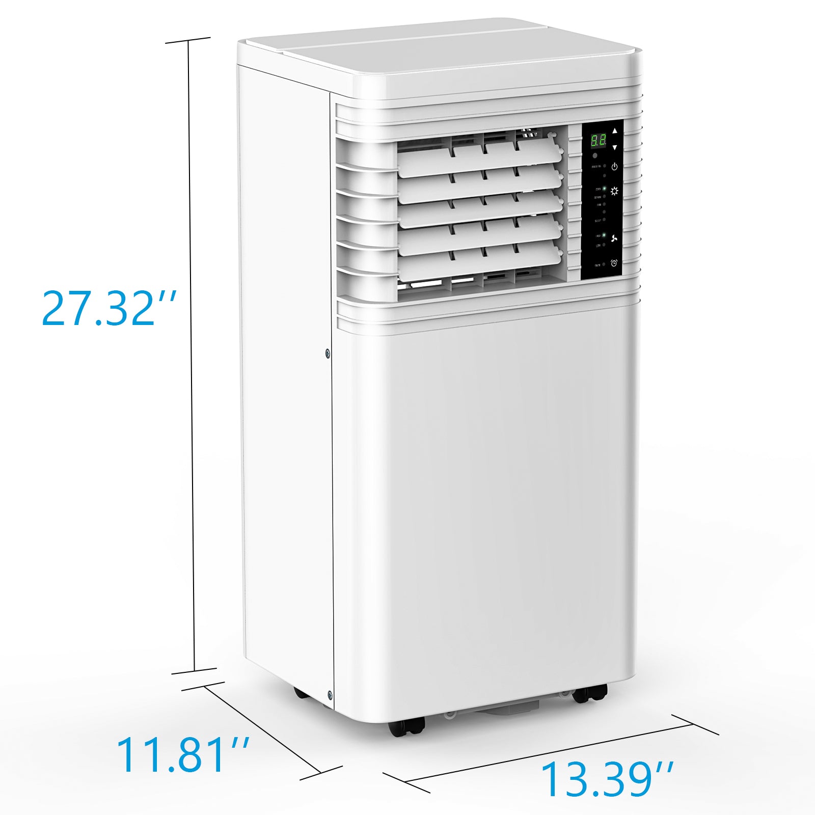 COWSAR 8000-10000 BTU Portable Air Conditioner – Quiet AC Unit with Remote Control, LED Display & 24H Timer