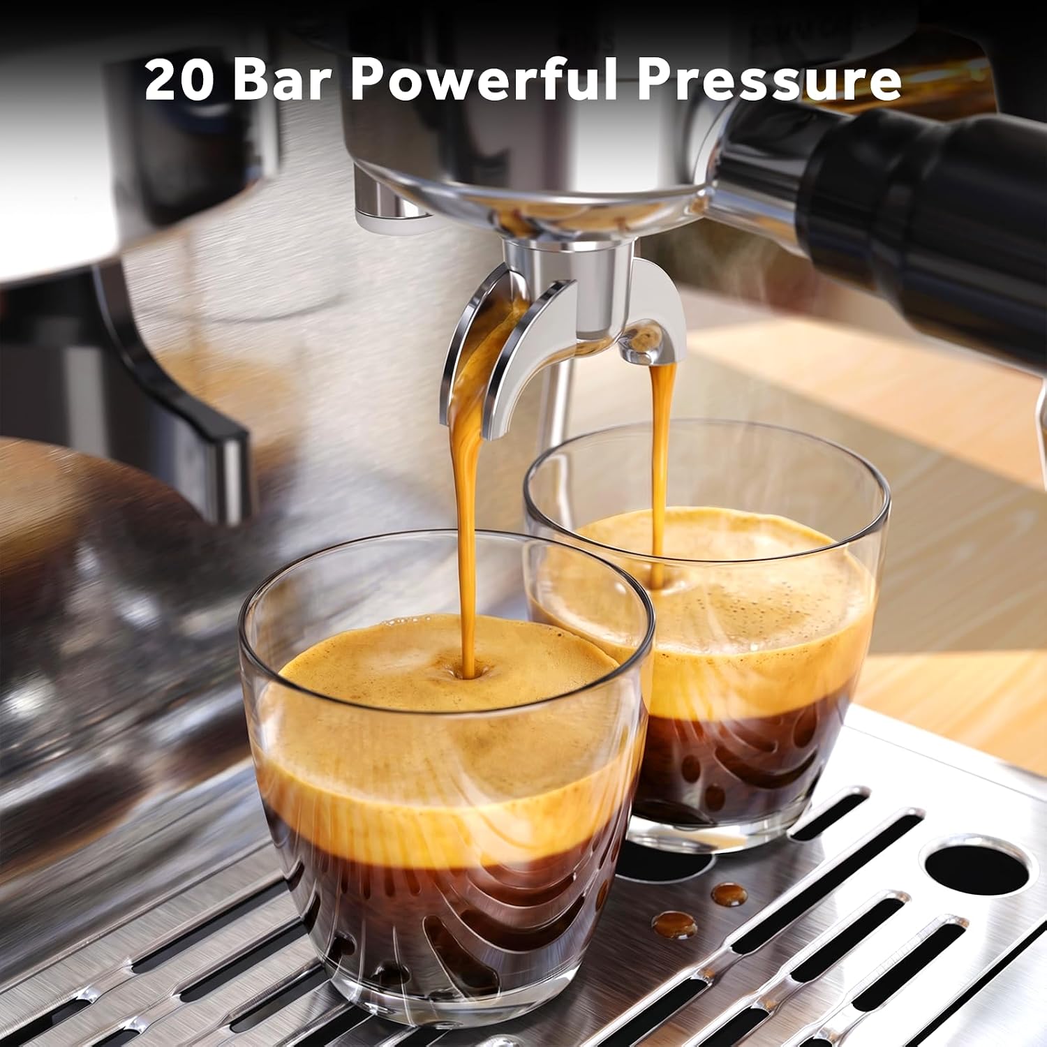 Cowsar 20 Bar Espresso Machine with Grinder