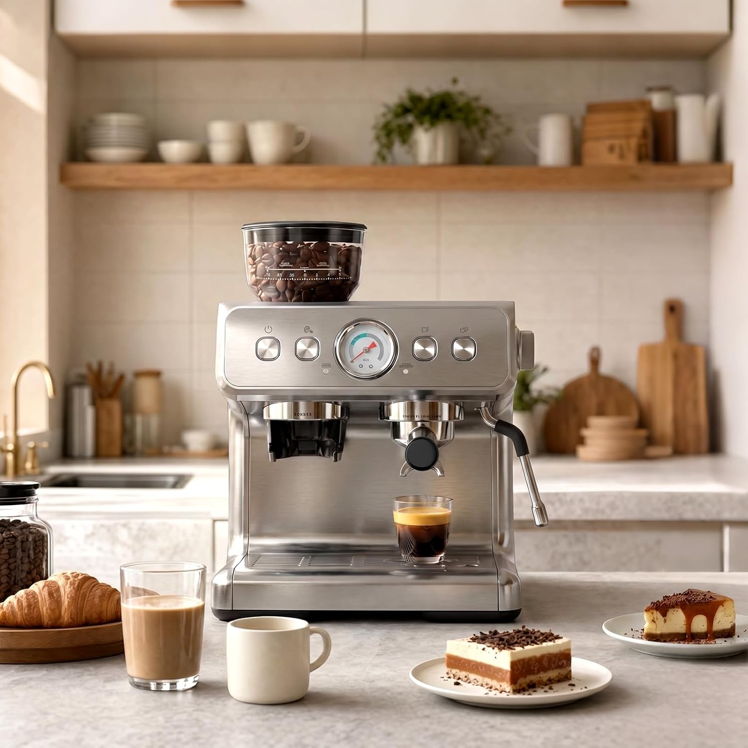 Cowsar 20 Bar Espresso Machine with Grinder