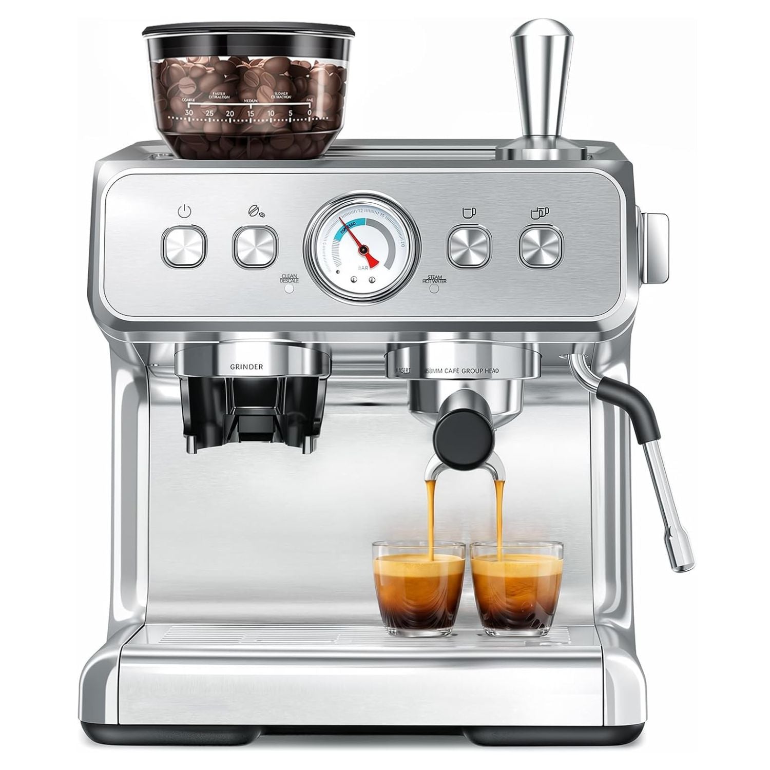 Cowsar 20 Bar Espresso Machine with Grinder