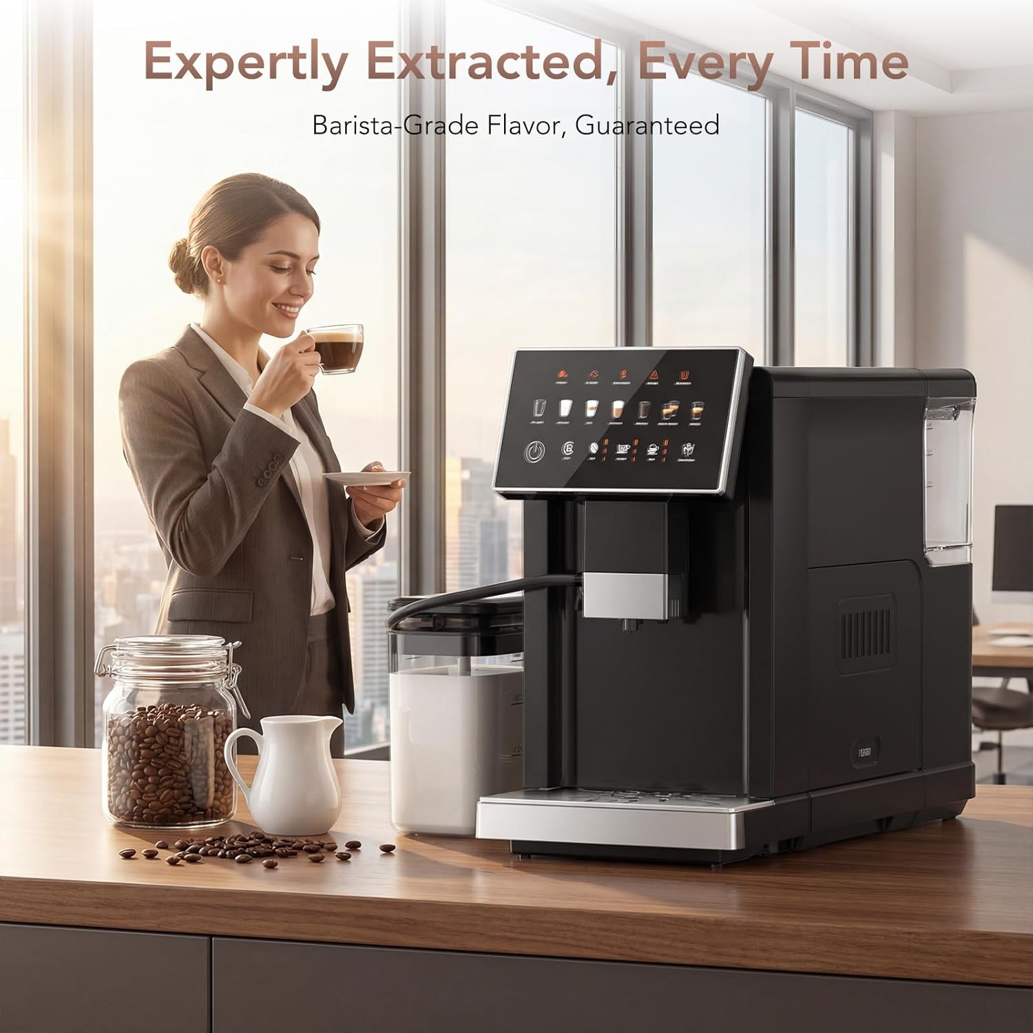 20 Bar Super Fully Automatic Coffee Machine with Grinder