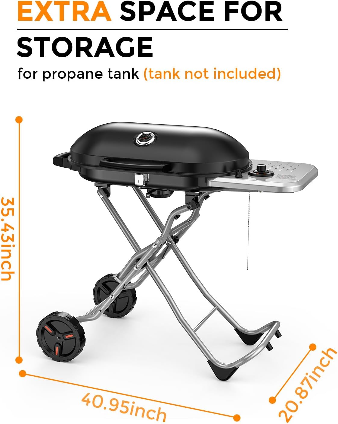 Portable 15000 BTU Propane Gas Grill