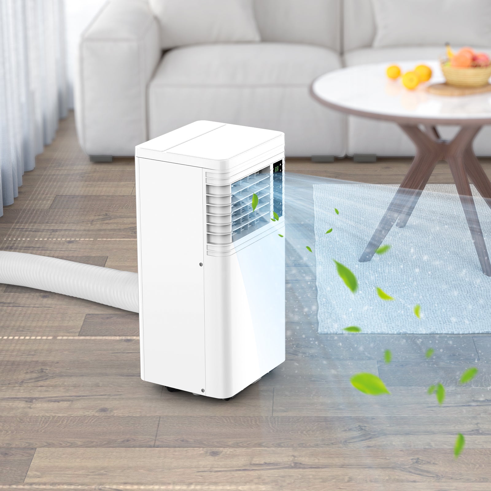 COWSAR 8000-10000 BTU Portable Air Conditioner – Quiet AC Unit with Remote Control, LED Display & 24H Timer