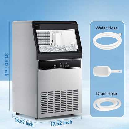 Commercial Cube Ice Maker 100lbs/24H