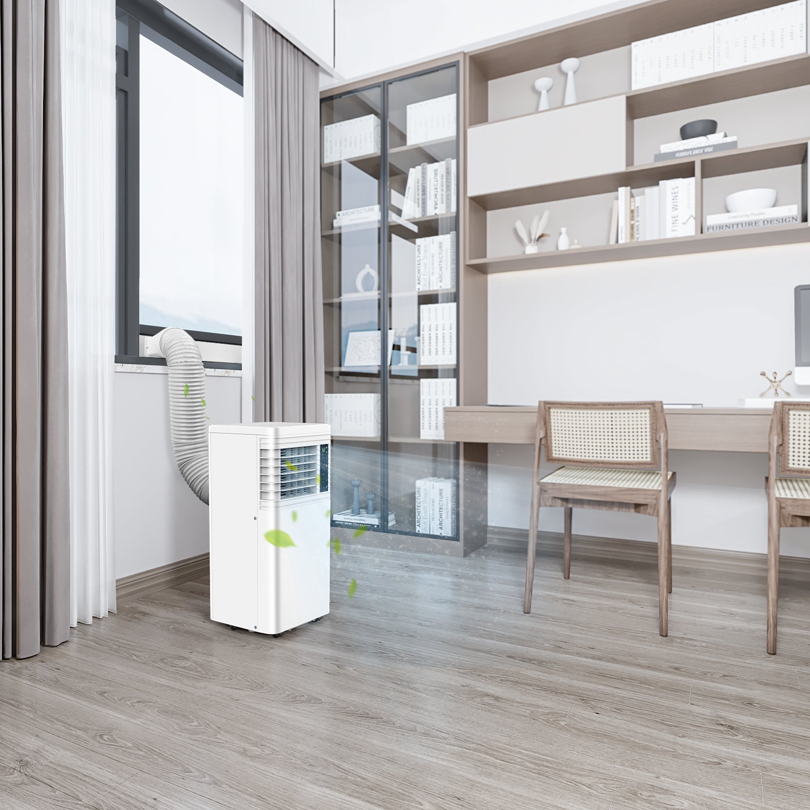 COWSAR 8000-10000 BTU Portable Air Conditioner – Quiet AC Unit with Remote Control, LED Display & 24H Timer