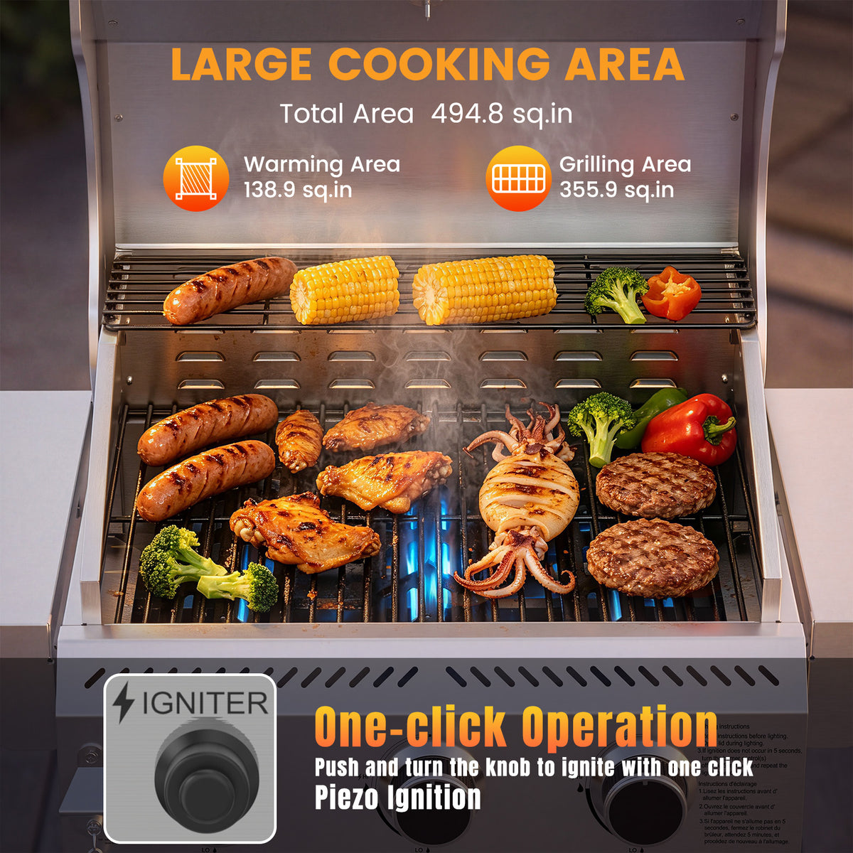COWSAR Gas Grill BA0030F