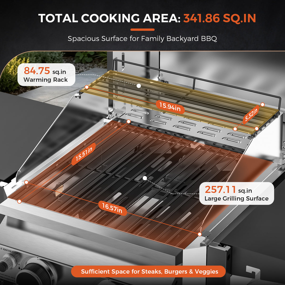 COWSAR Gas Grill BA0120B
