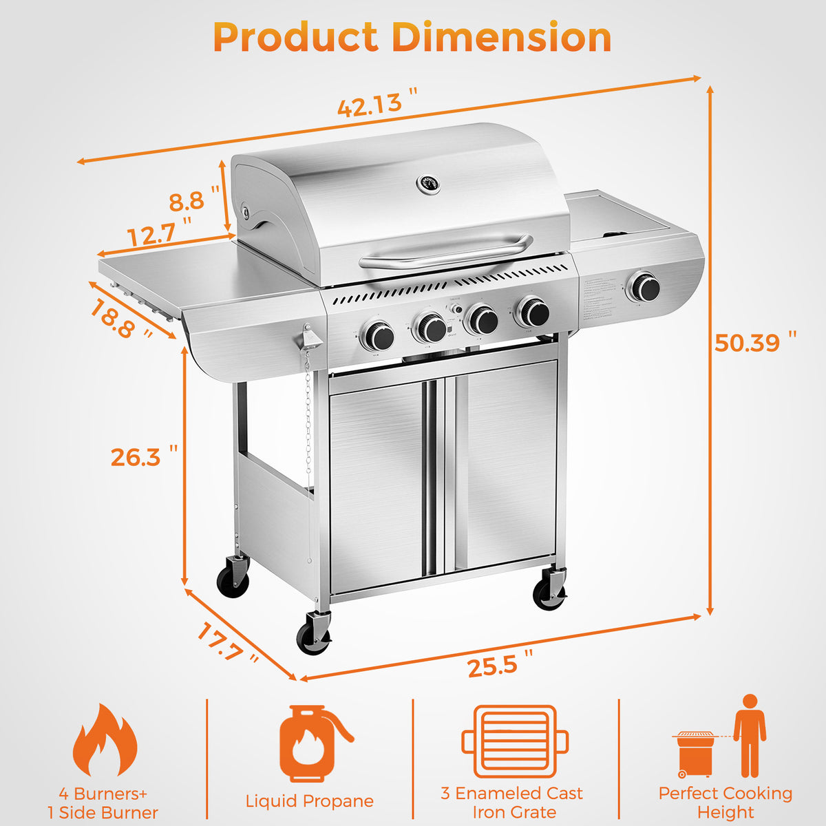COWSAR Gas Grill-BA0141B