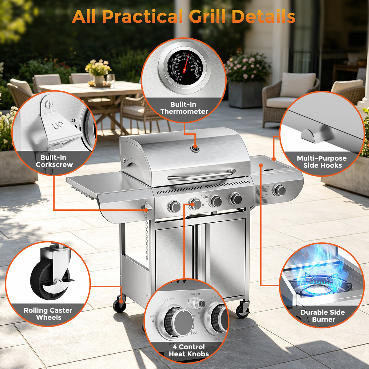 COWSAR Gas Grill-BA0141B
