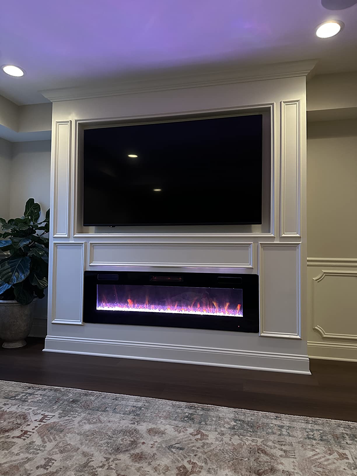 Electric Fireplace Recessed & Wall Mounted 30"–68"
