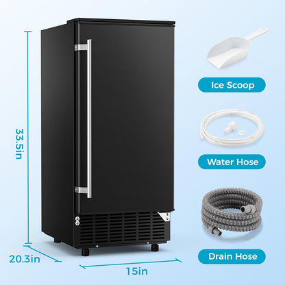 Commercial Ice Maker, 80lbs/Day