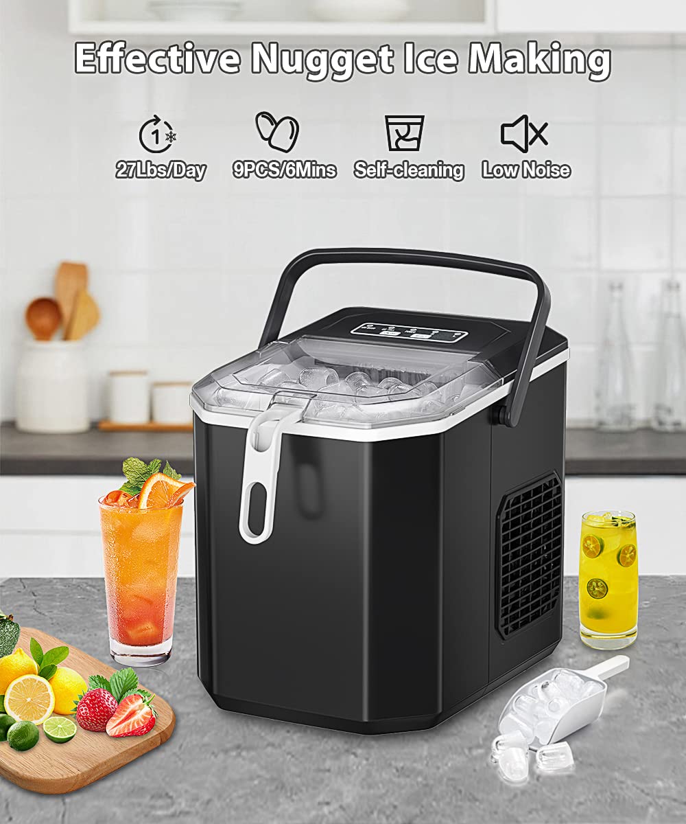 COWSAR 26 Lb. Daily Production Bullet Clear Ice Portable Ice Maker Cowsar