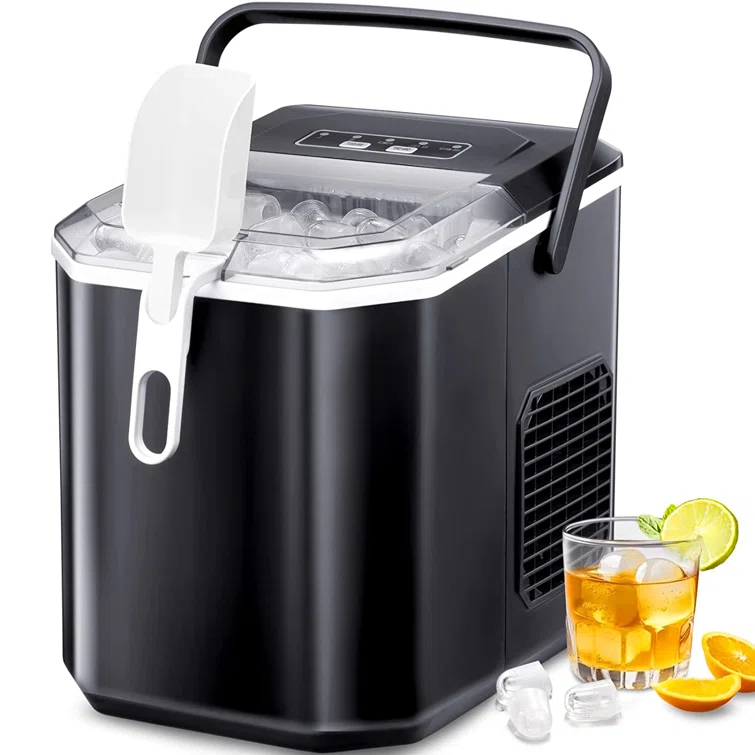 COWSAR 26 Lb. Daily Production Bullet Clear Ice Portable Ice Maker Cowsar