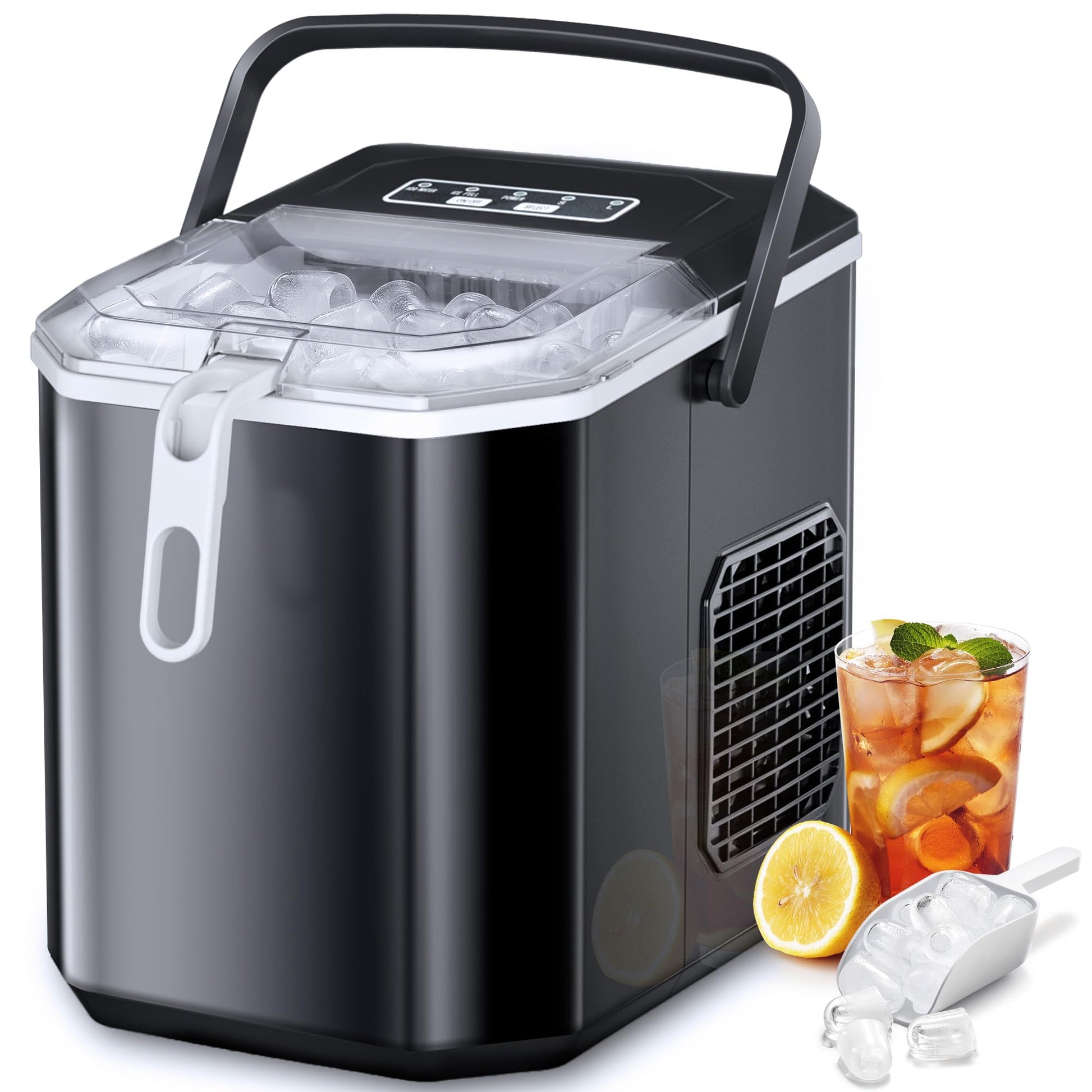 COWSAR 26 Lb. Daily Production Bullet Clear Ice Portable Ice Maker Cowsar