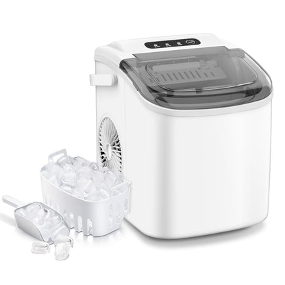 COWSAR 26 Lb. Daily Production Bullet Clear Ice Portable Ice Maker Cowsar