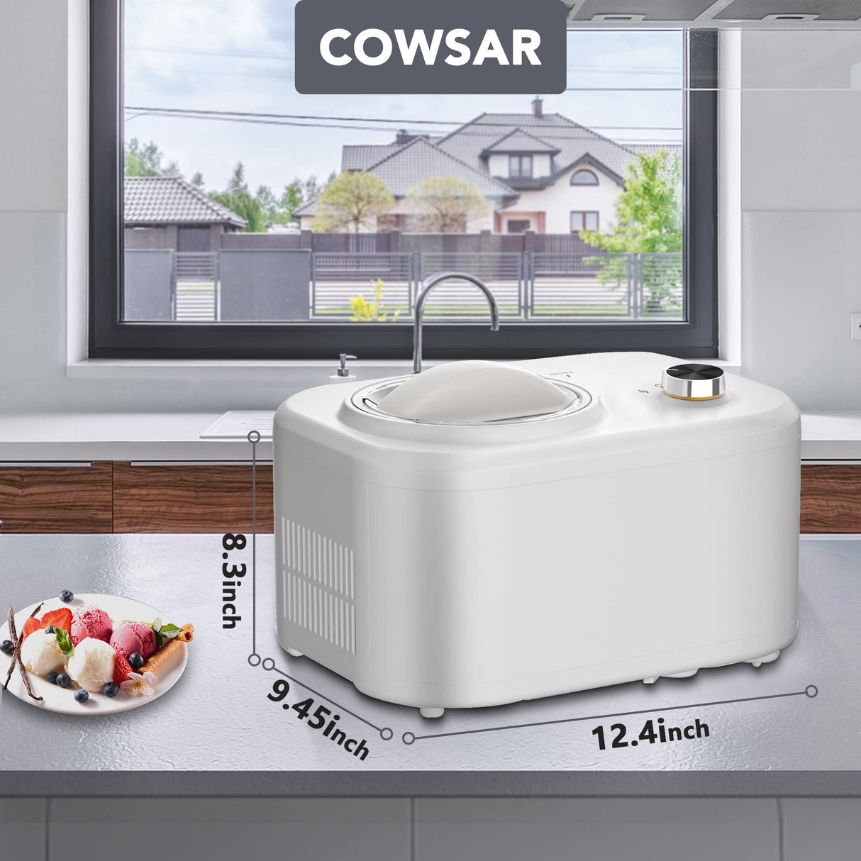 COWSAR Fully Automatic Ice Cream Maker IC3908 Cowsar