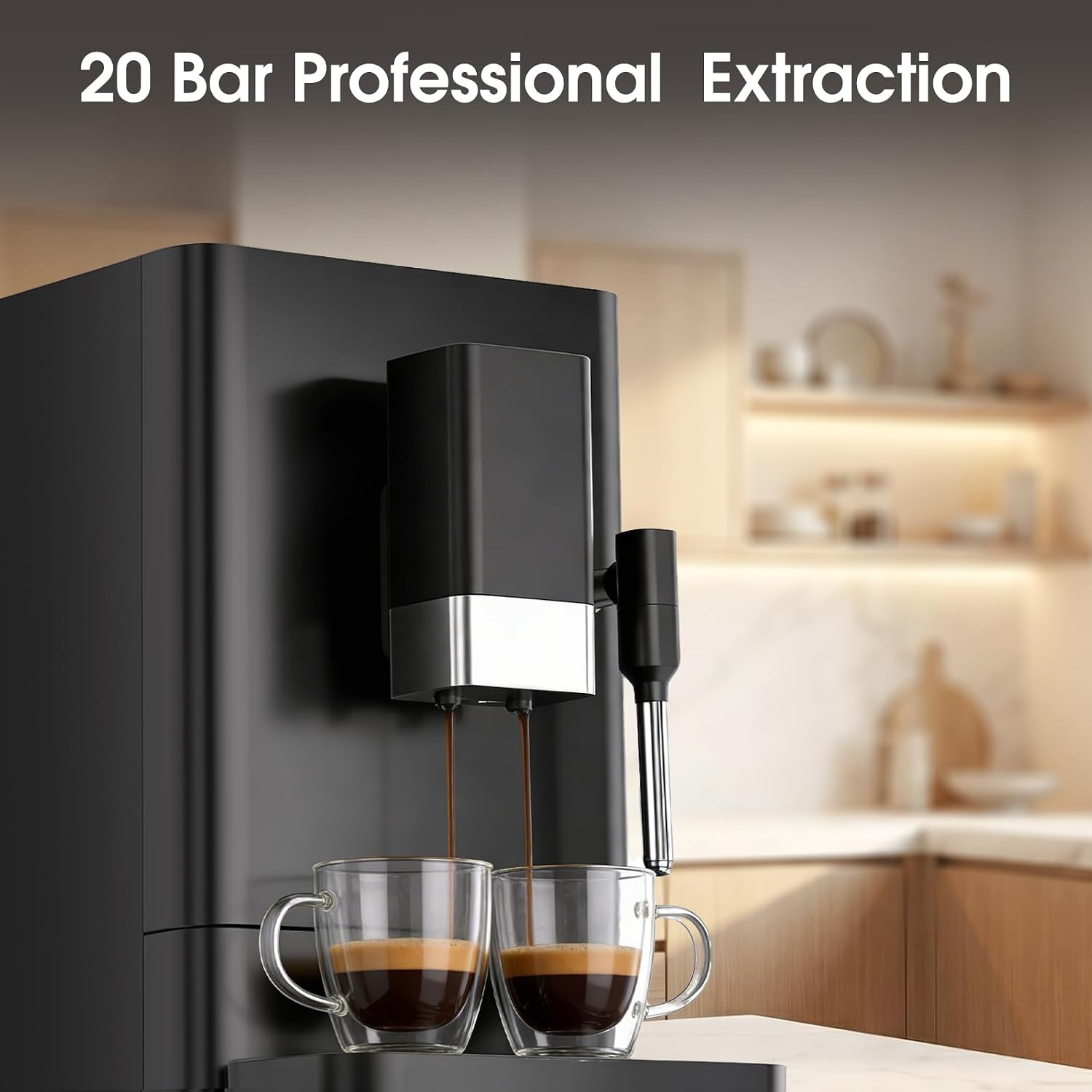 20 Bar Automatic Espresso Machine with Grinder