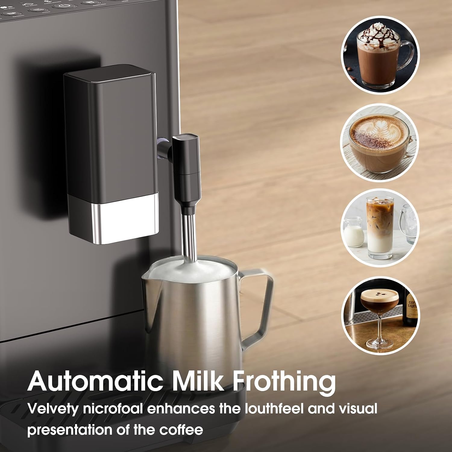 20 Bar Automatic Espresso Machine with Grinder