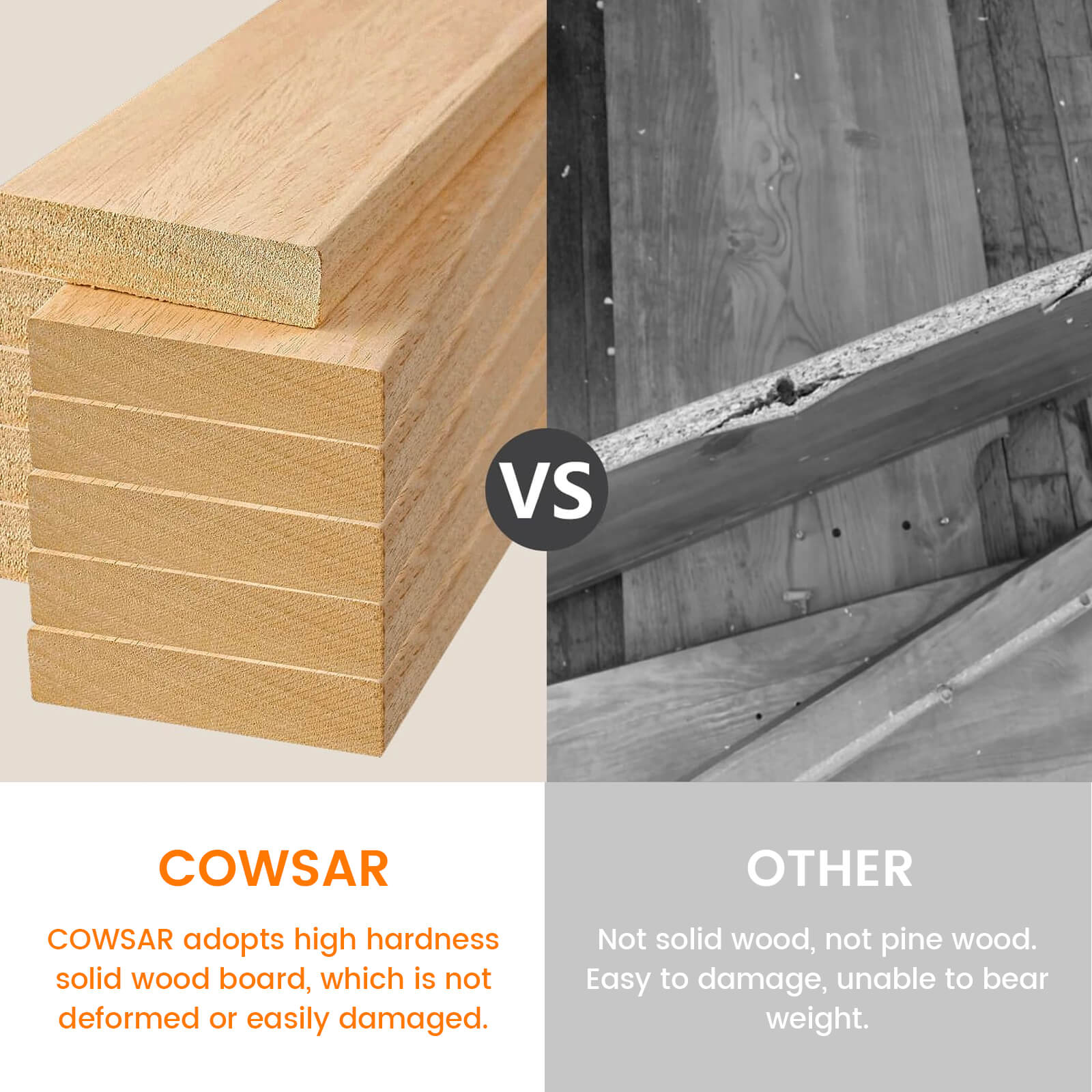 Cowsar 36" Electric Fireplace with Mantel Package 750W/1500W