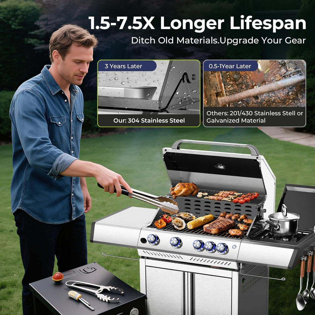 COWSAR Gas Grill G0141E