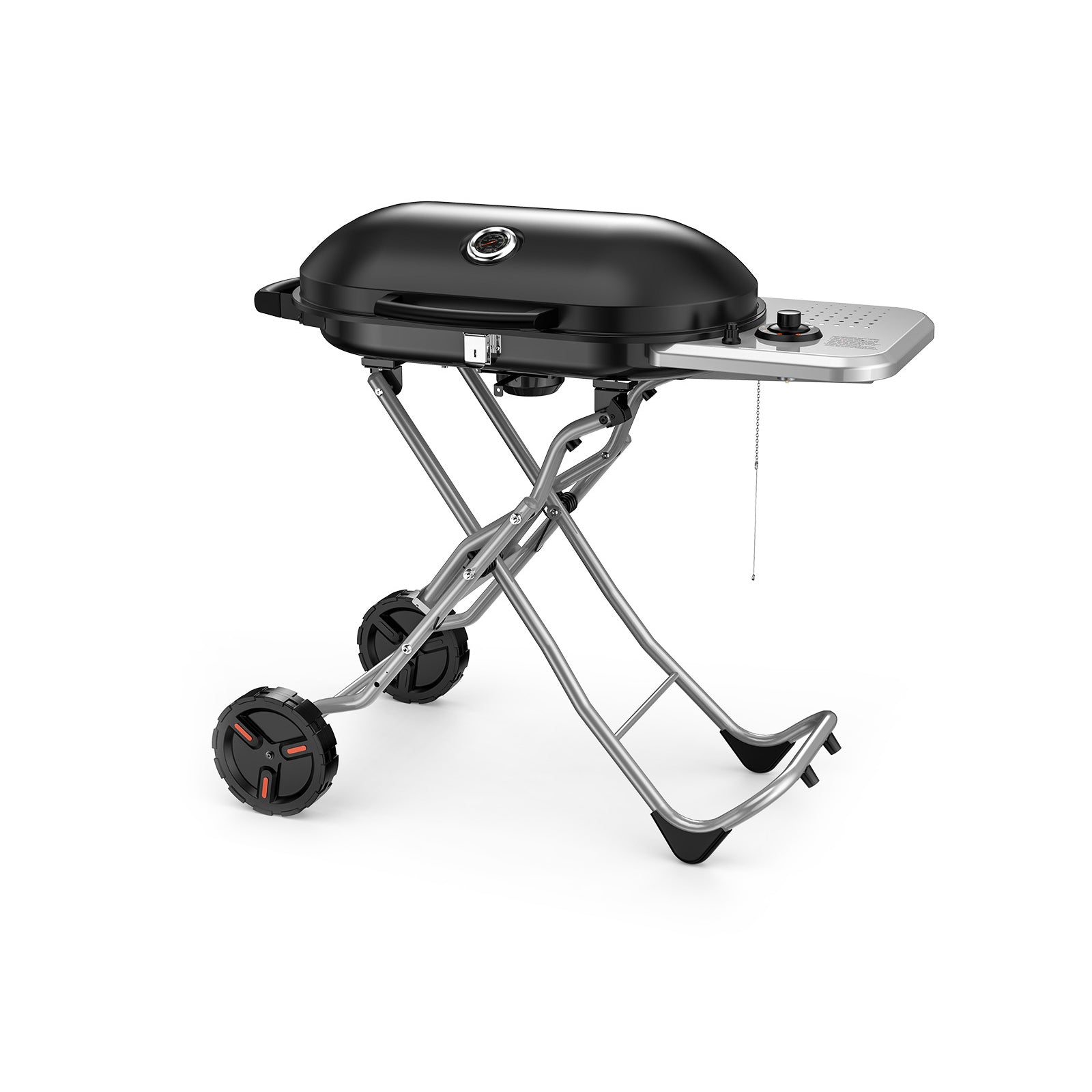 Portable Propane Gas Grill with Folding Cart 15000 BTU