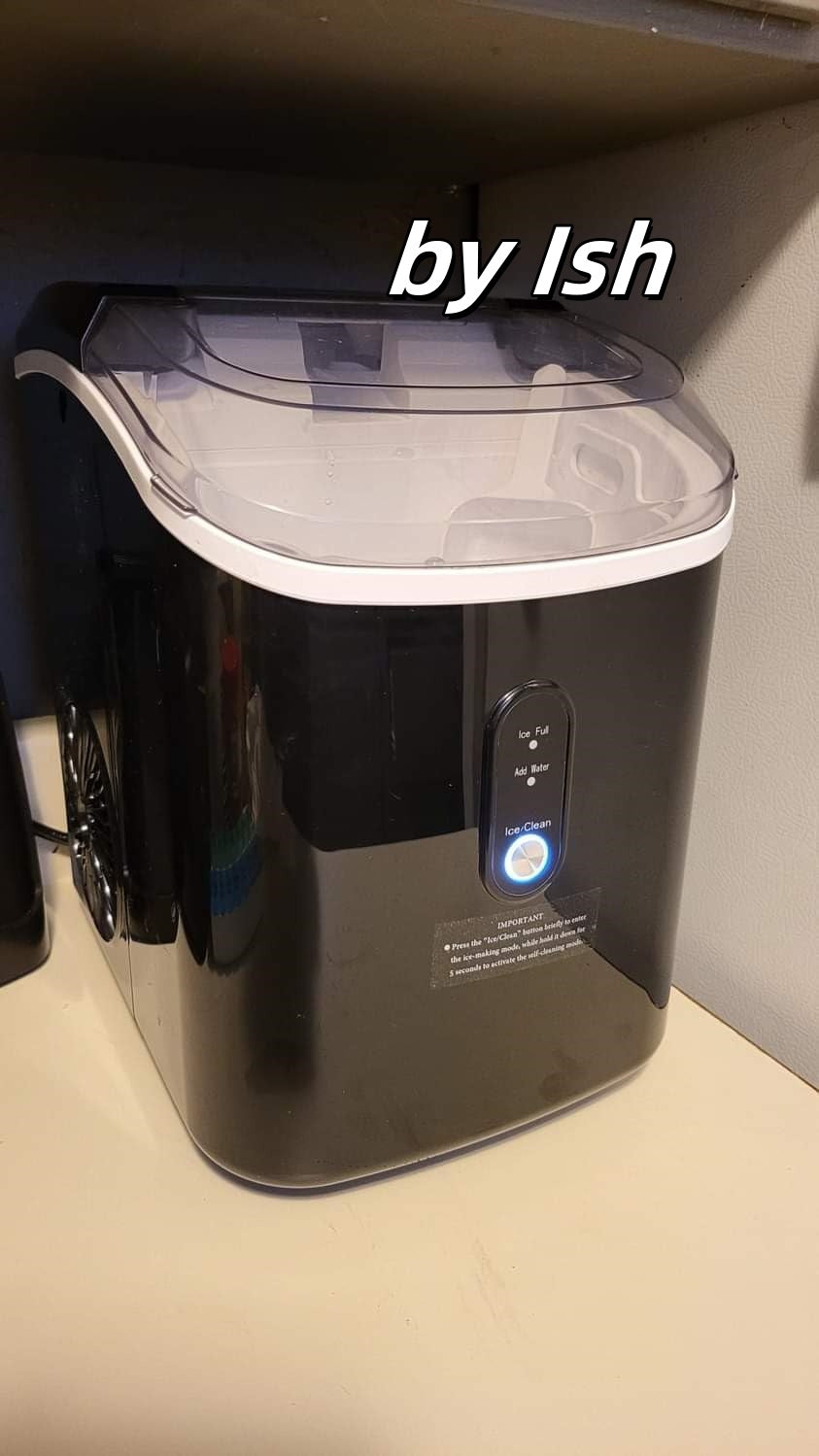 34lbs/24H Nugget Ice Maker Countertop, Chewable Pebble Ice