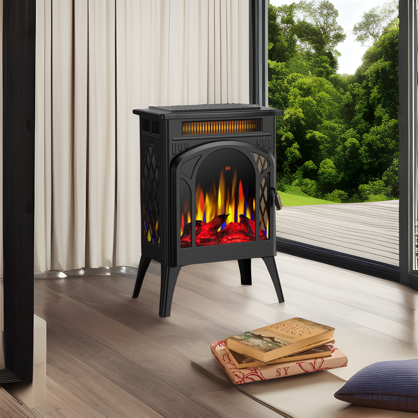 Portable Electric Fireplace Stove Heater