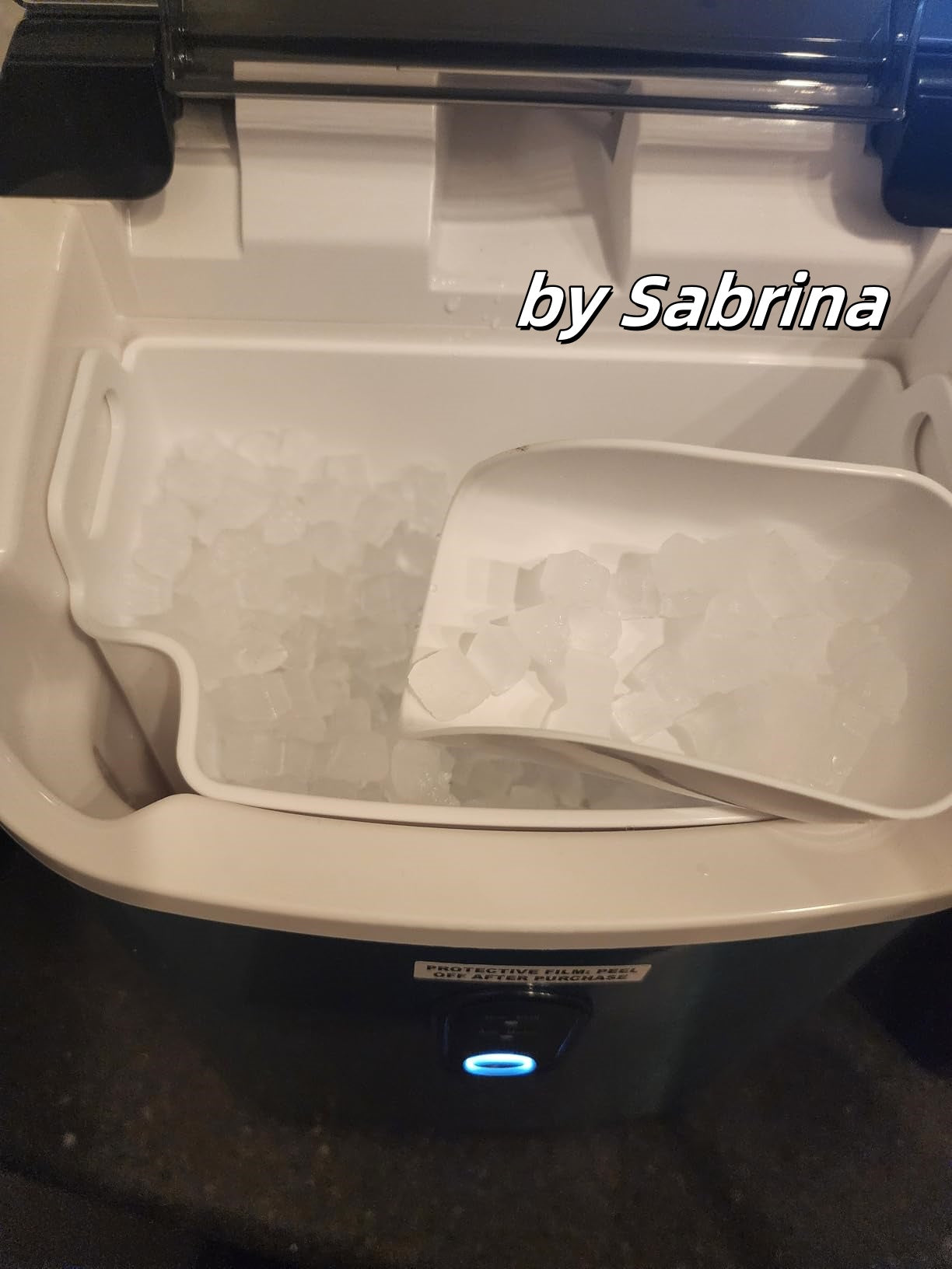 34lbs/24H Nugget Ice Maker Countertop, Chewable Pebble Ice