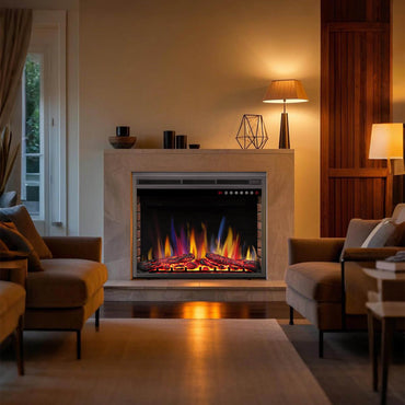 Cowsar 36/39 Inch Electric Fireplace Insert 750W/1500W