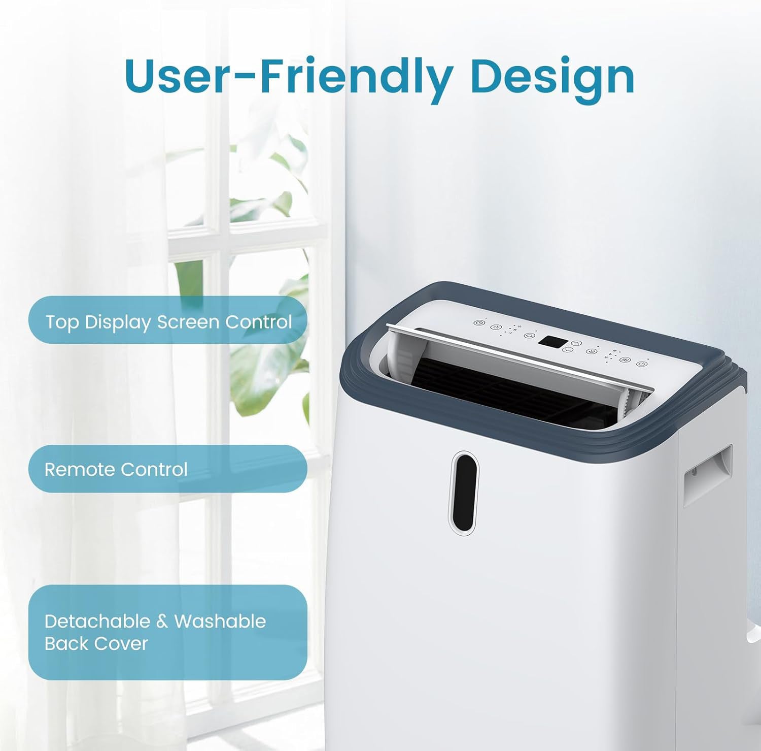 14000 BTU Portable Air Conditioner Cooling Up to 500sq.ft