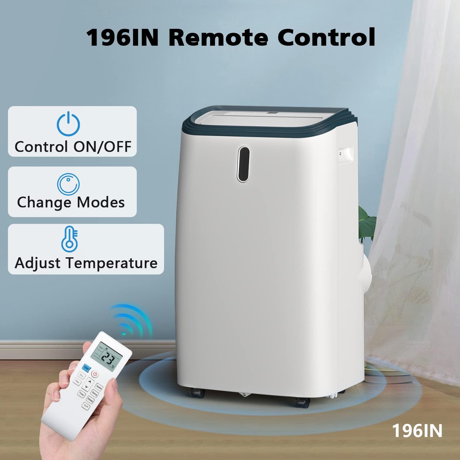 14000 BTU Portable Air Conditioner Cooling Up to 500sq.ft