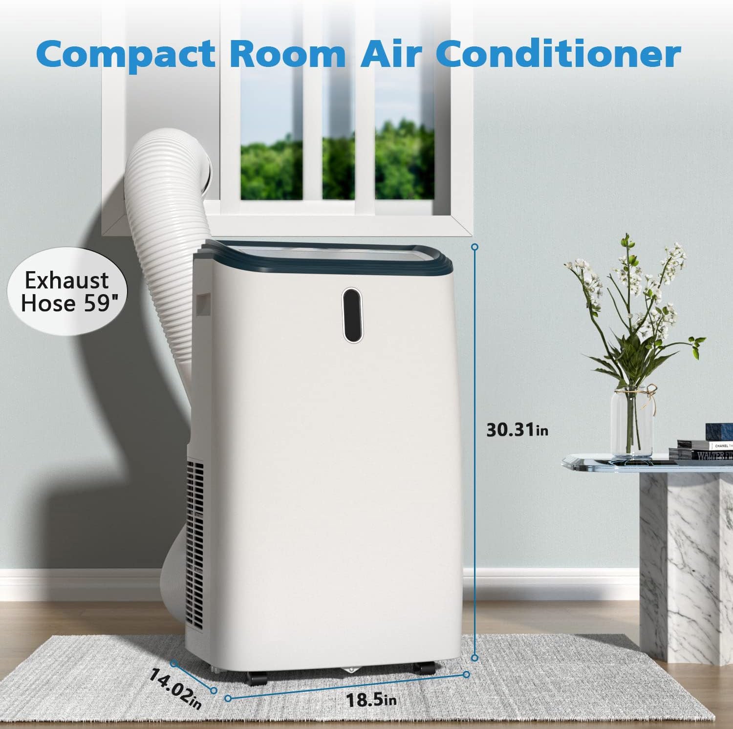 14000 BTU Portable Air Conditioner Cooling Up to 500sq.ft