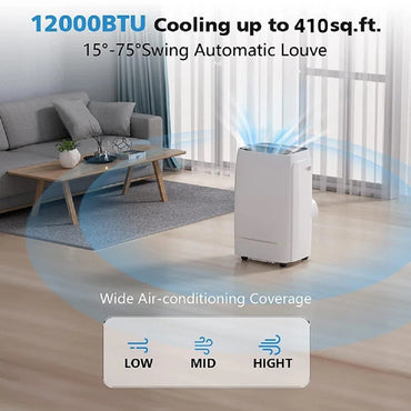 12000 BTU Portable Air Conditioner with Dehumidifier