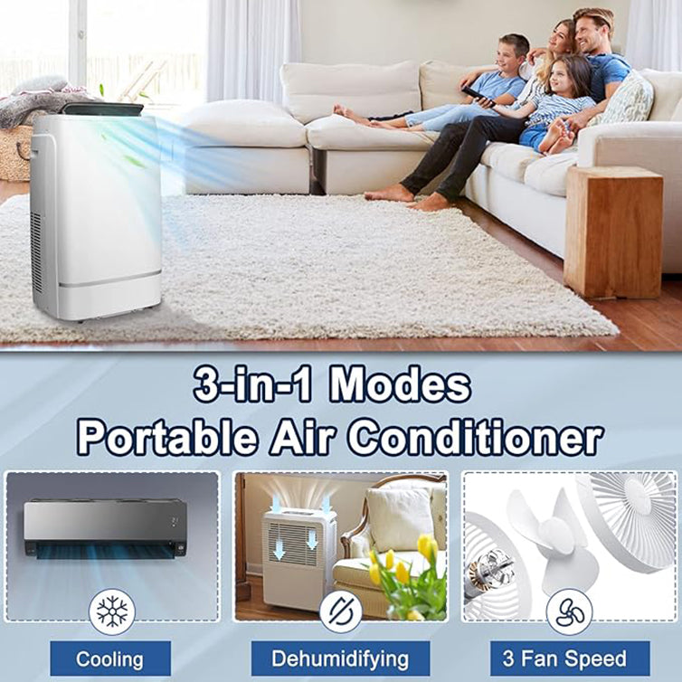 12000 BTU Portable Air Conditioner with Dehumidifier