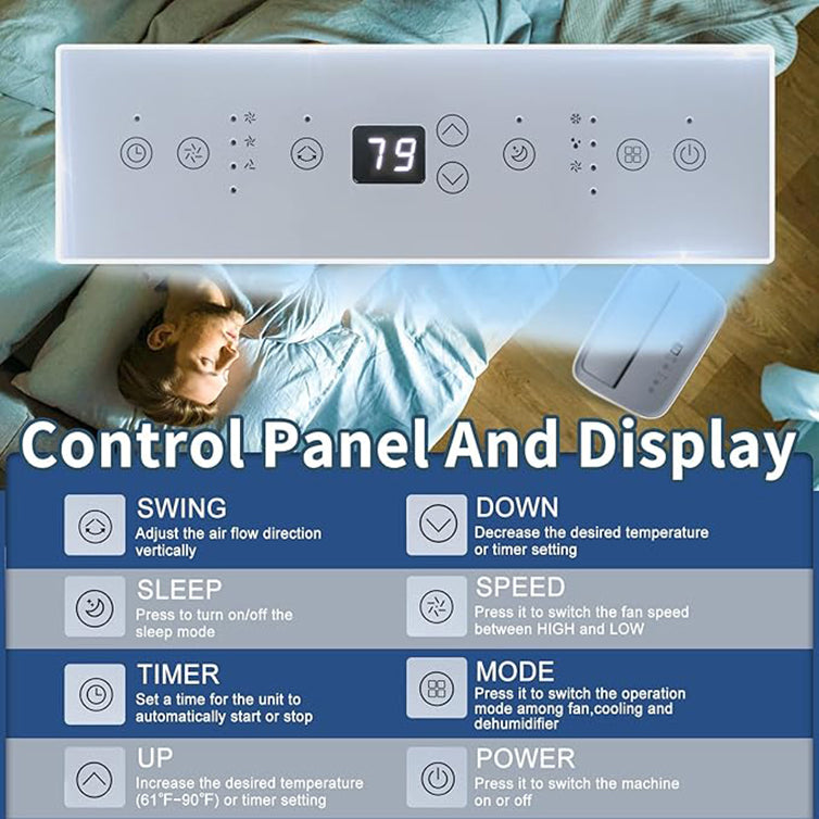 12000 BTU Portable Air Conditioner with Dehumidifier