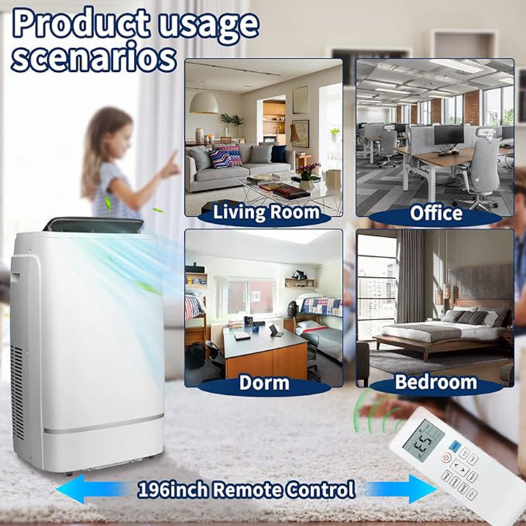 12000 BTU Portable Air Conditioner with Dehumidifier