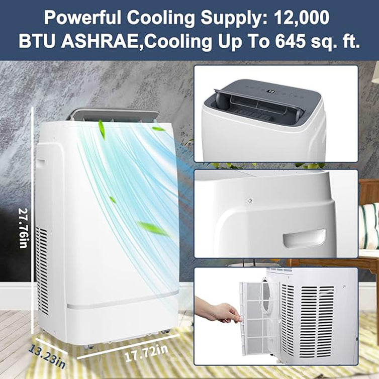 12000 BTU Portable Air Conditioner with Dehumidifier